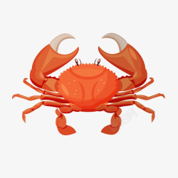 卡通装饰海洋生物海报螃蟹素材