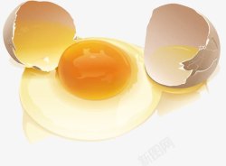 一个打碎的鸡蛋鸡蛋高清图片