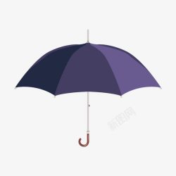 撑起紫色雨伞高清图片