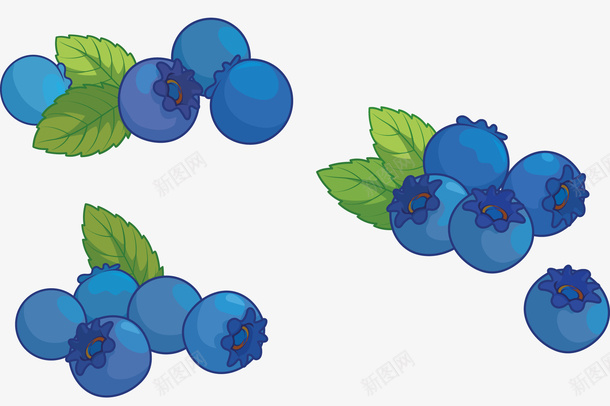 卡通手绘蓝莓装饰图案矢量图ai免抠素材_新图网 https://ixintu.com 卡通手绘 手绘 手绘蓝莓 蓝莓 蓝莓水果 装饰图案 矢量图