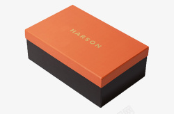 橙色盒子HARSON鞋盒子高清图片