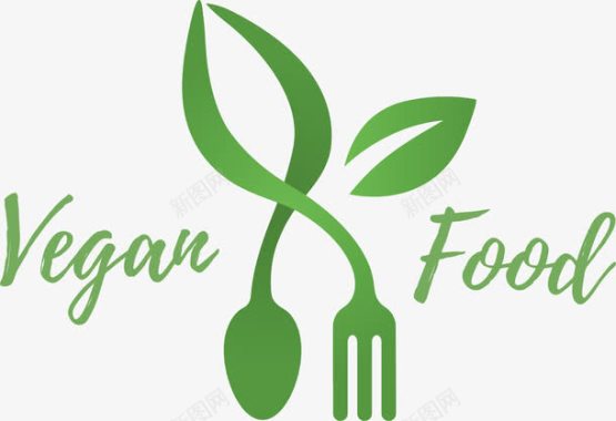 创意渐变绿色厨房logo图标图标