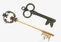 老式的钥匙高档金色钥匙高清图片