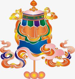西藏三宝装饰高清图片