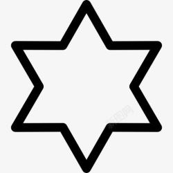 六尖六角星图标高清图片