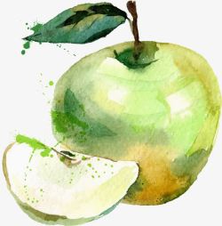 彩色水果化妆品青苹果矢量图高清图片