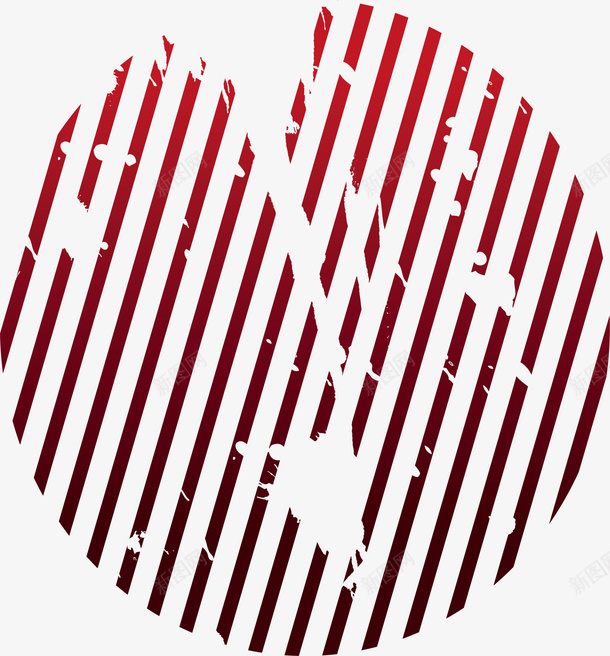 红色线条圆圈png免抠素材_新图网 https://ixintu.com 斑斓花纹 斜线 渐变竖线 红色圆圈 线条 闪耀线条