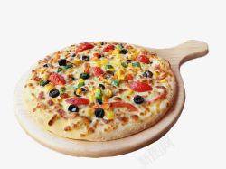 板块上的披萨一盘披萨高清图片