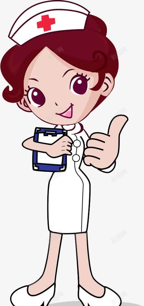 女护士点赞手势png免抠素材_新图网 https://ixintu.com 卡通 可爱 女孩 性感护士 护士 护士漫画 护士节插画 漂亮护士