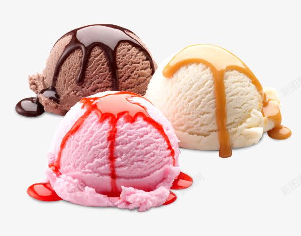 彩色冰淇淋球png免抠素材_新图网 https://ixintu.com 冰淇淋 彩色