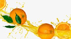 美汁源罐装橙汁橙子橙汁高清图片