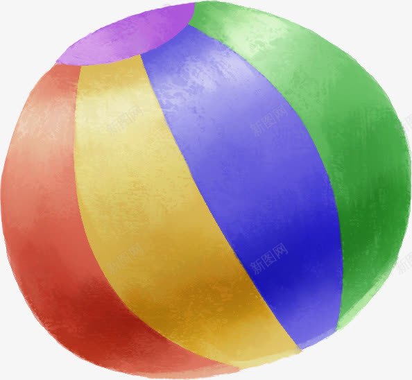 手绘彩色条纹气球png免抠素材_新图网 https://ixintu.com 彩色 条纹 气球