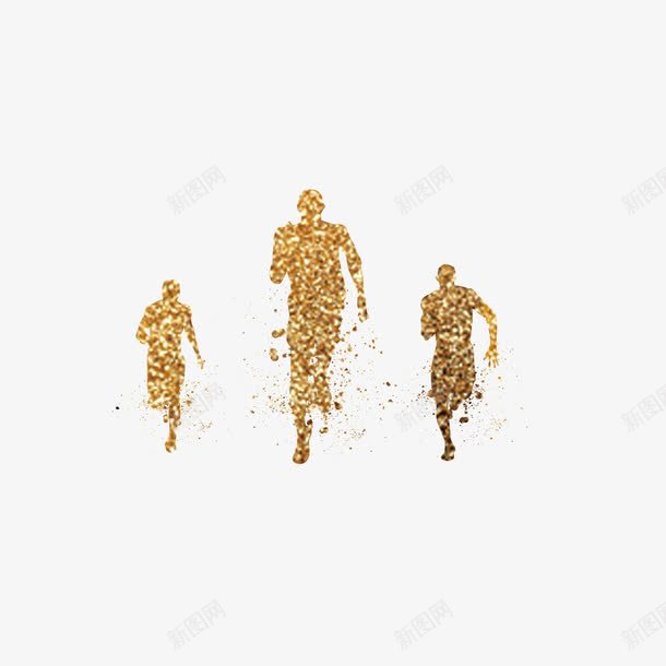 奔跑的人png免抠素材_新图网 https://ixintu.com 体育 健身 光泽 奔跑 散布 活动 质感 金光闪闪 金星 金色