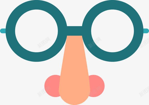 搞怪大鼻子眼镜面具图标png_新图网 https://ixintu.com 卡通 图标 大胡子 恶作剧 搞怪 眼镜 面具 面部 鼻部