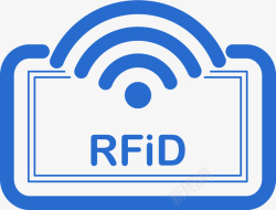 RFID无线设备射频识别图标高清图片