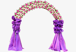 结婚场地婚礼花卉拱门高清图片
