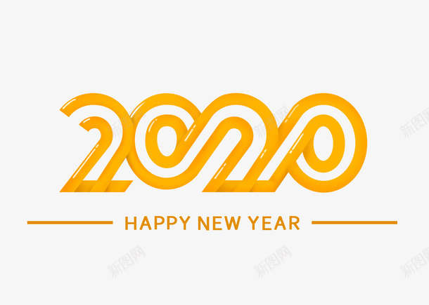 鼠年2020字体png免抠素材_新图网 https://ixintu.com 2020 字体设计 鼠年 鼠年字体
