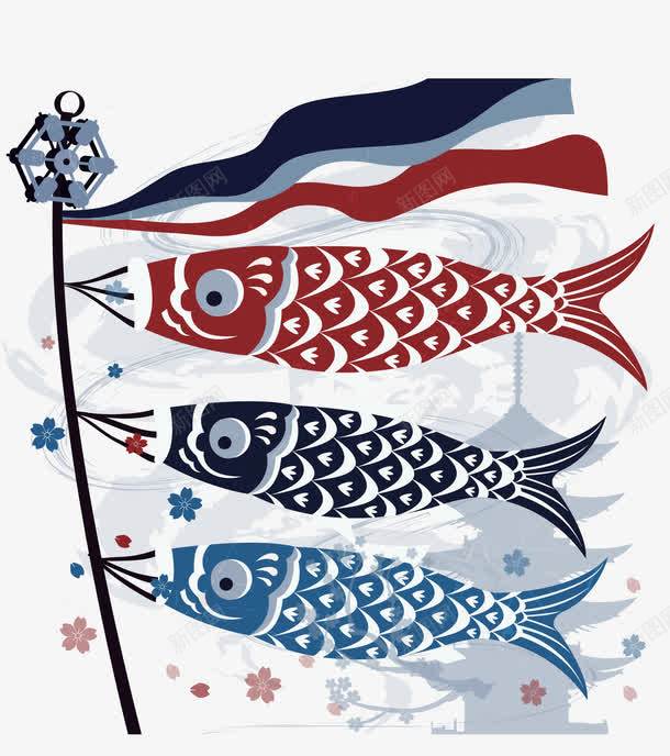 日本传统灯笼png免抠素材_新图网 https://ixintu.com 传统背景 日式风格 日本传统 灯笼 鱼儿 鲤鱼