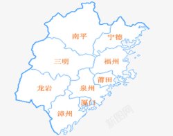 福建地图中国福建省地图高清图片