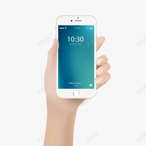手拿电话png免抠素材_新图网 https://ixintu.com 3D 手机 苹果 逼真