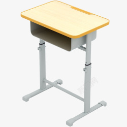 简单学生桌椅学生课桌高清图片