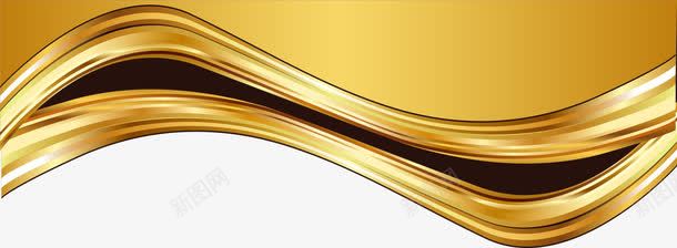 金色曲线框架png免抠素材_新图网 https://ixintu.com 大气曲线 尊贵弧形 线条纹理 装饰图案 金色框架 闪耀弧形