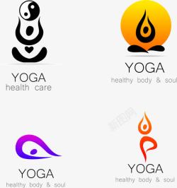 瑜伽yoga图标练瑜伽的女人图标高清图片