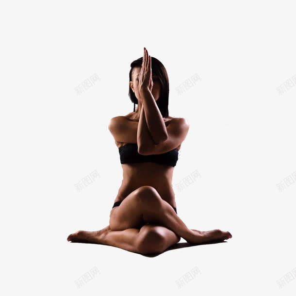 手臂缠绕瑜伽png免抠素材_新图网 https://ixintu.com 养生 女士瑜伽 封面