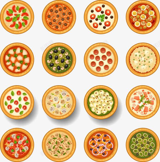 披萨美食矢量图ai免抠素材_新图网 https://ixintu.com 意大利披萨 披萨外卖 披萨画 披萨美食 披萨馅饼 西式披萨 矢量图