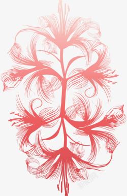 花与死亡水彩红曼珠沙华高清图片