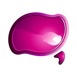 紫色对话框素材