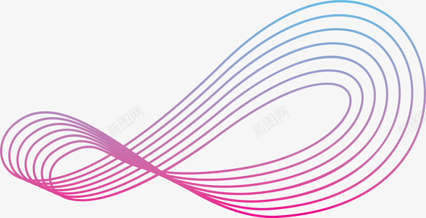 紫色渐变线条波纹png免抠素材_新图网 https://ixintu.com 波纹 波纹图 矢量png 紫色波纹 紫色线条 线性