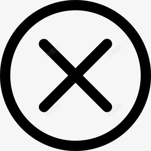 取消按钮图标png_新图网 https://ixintu.com 取消 字母X 快门 界面 错误