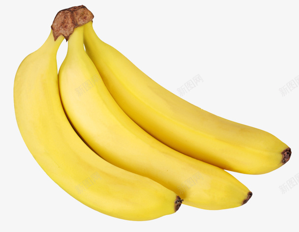 三根金色香蕉png免抠素材_新图网 https://ixintu.com 水果 蔬菜 金色 香蕉