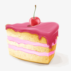 彩色创意蛋糕食物元素矢量图素材