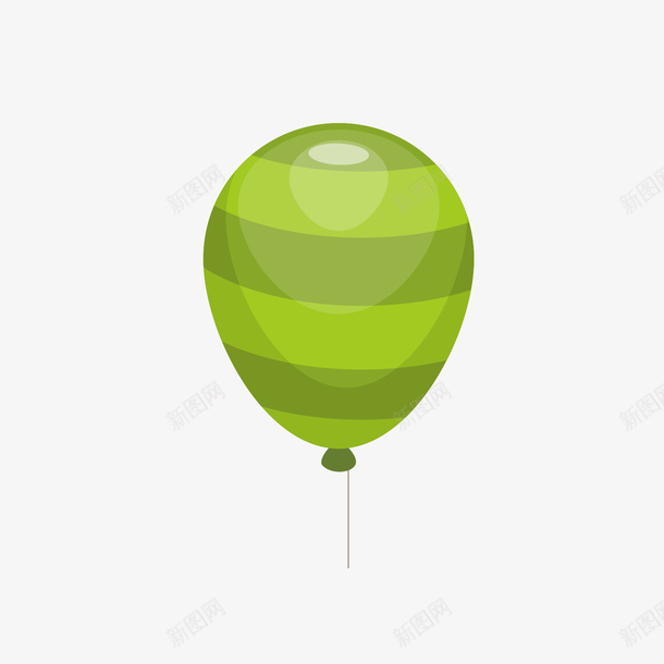 卡通绿色条纹氢气球矢量图ai免抠素材_新图网 https://ixintu.com 儿童玩耍 儿童节 卡通 小清新 广告设计 条纹 气球 氢气球 绿色 矢量图