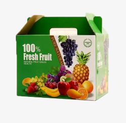一箱水果葡萄包装箱高清图片
