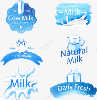 牛奶LOGO图标图标