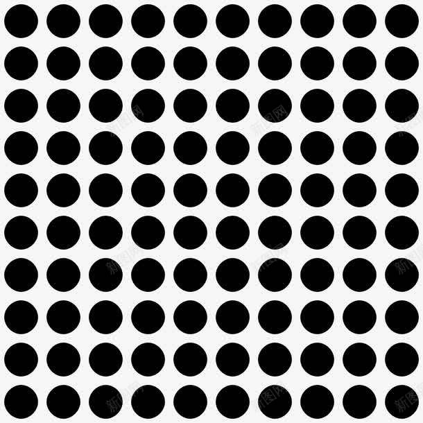 规则排列的黑点png免抠素材_新图网 https://ixintu.com 创意 实心小圆点 点格 环路 黑点阵图