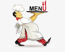 menu菜单餐厅菜单厨师图案高清图片
