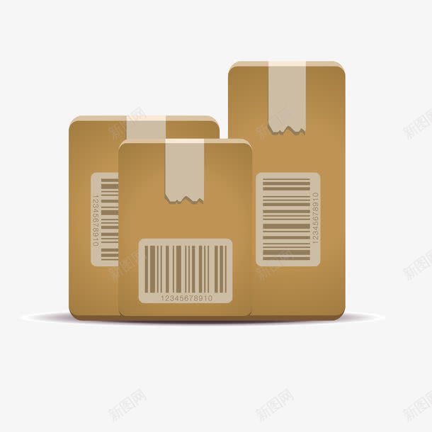 商品包装png免抠素材_新图网 https://ixintu.com 今日推荐 保护 条码 标签 纸箱