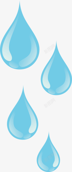 色环蓝色水滴图标高清图片