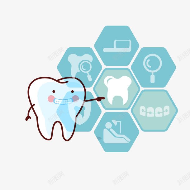 卡通牙齿png免抠素材_新图网 https://ixintu.com 儿童牙齿 医用素材 卡通 口腔健康 牙医 牙膏素材 牙齿 牙齿修护卡通图 身体健康