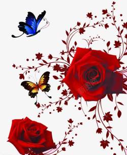 浮雕边框图片库鲜色玫瑰高清图片