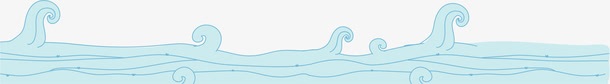 手绘海浪png免抠素材_新图网 https://ixintu.com AI 卡通 底纹 手绘 海水 海浪 线条 花边 蓝色