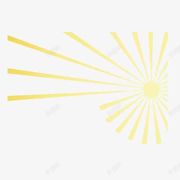 卡通黄色放射散射线条png免抠素材_新图网 https://ixintu.com 卡通 放射 散射 散射光 线条 黄色