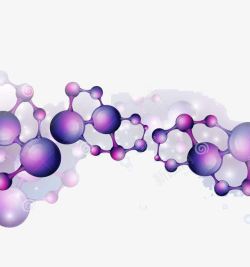 紫色DNA分子高清图片