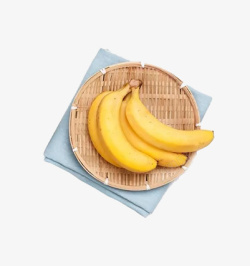 一筐香蕉水果素材