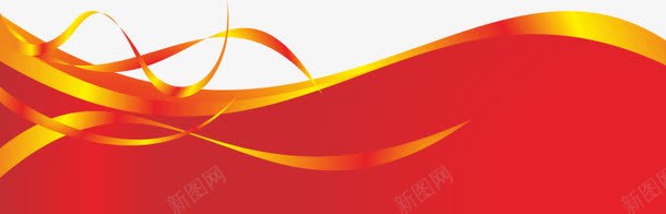 装饰花纹png免抠素材_新图网 https://ixintu.com 彩带 彩色花 标题框 红色边框