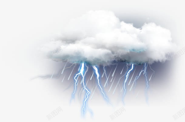 雷雨图标png_新图网 https://ixintu.com 天气 天气图标 天气温馨提示 天气预报